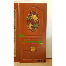 ประตูไม้สักบานเดี่ยว รหัส D232
